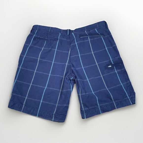 VTG The North Face Chino Shorts Men Sz 38 Reg 100% Cotton Casual Navy 9.5"inseam - Picture 2 of 11
